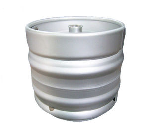 Embossing SS304 Keg Style Growler , Full Size Keg Pickling Surface SGS Certificated