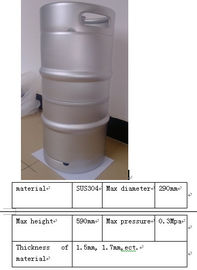 American Standard Metal Beer Keg , Keg USA 1/4bbl With  Spear