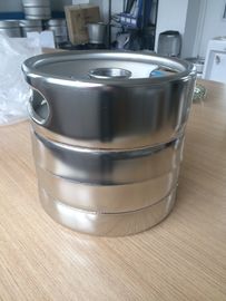 US Standard Mirror Polished 5L Draft Beer Keg 215MM Height FDA Certificated