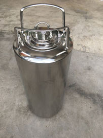 Customized SS Home Brew Keg , 5 Gallon Corny Keg With Pressure Relief Valve And Lids
