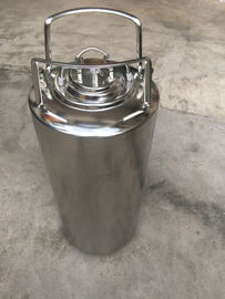 Beer Storage Stainless Steel 3 Gallon Ball Lock Keg With Rubber Handle